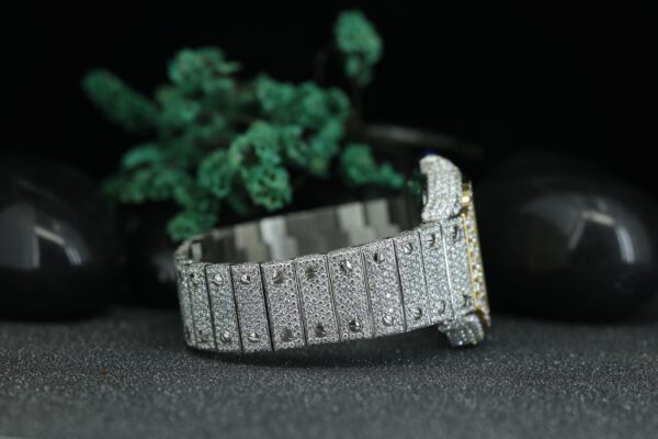 Customized Top Luxury VVS Moissanite Diamond Watch Stainless Steel Mechanical Watch For Men’s - Image 7
