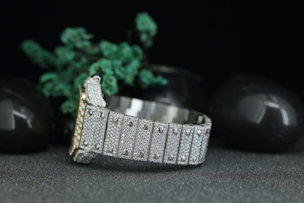 Customized Top Luxury VVS Moissanite Diamond Watch Stainless Steel Mechanical Watch For Men’s - Image 5