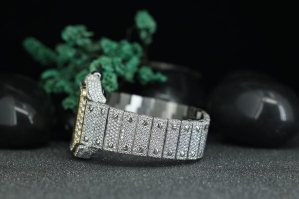 Customized Top Luxury VVS Moissanite Diamond Watch Stainless Steel Mechanical Watch For Men’s - Image 4