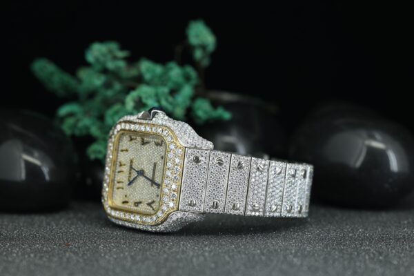 Customized Top Luxury VVS Moissanite Diamond Watch Stainless Steel Mechanical Watch For Men’s - Image 3