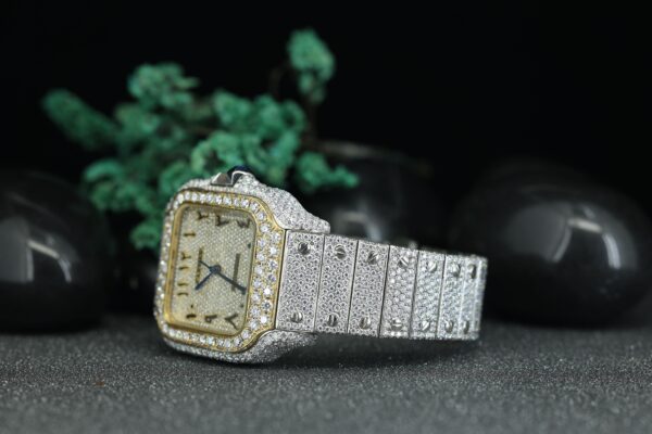 Customized Top Luxury VVS Moissanite Diamond Watch Stainless Steel Mechanical Watch For Men’s - Image 2
