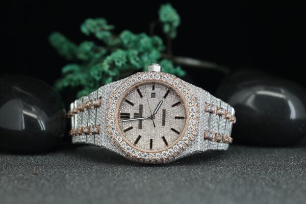 Best Luxury Men’s Watches Moissanite Diamond Watch Fully Ice Out Diamond Watch, customize Moissanite Watch For Men’s Women - Image 2