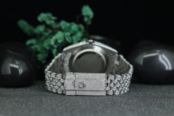 Classic Numeric Dial VVS Moissanite Stainless Steel Watch Bust Down Iced Out Bling Blink Watch Personalized Custom Watch - Image 9