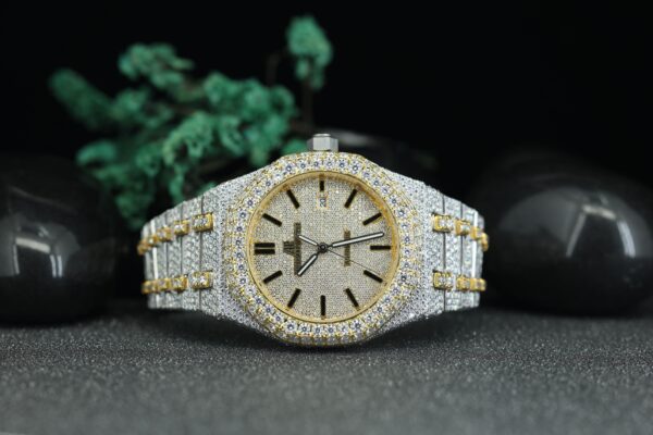 Diamonds Watch Wristwatches Hip Hop Diamond Watch Round Cut All Size Customize - Image 6