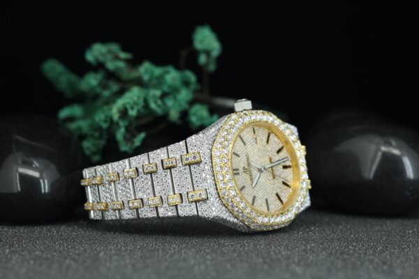 Luxury Watch VVS Moissanite Diamonds Watches, Handmade Stainless Steel Watch For Men’s - Image 6