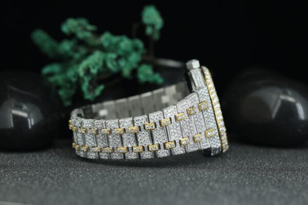 Luxury Watch VVS Moissanite Diamonds Watches, Handmade Stainless Steel Watch For Men’s - Image 5