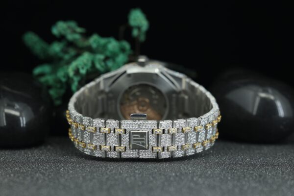 Luxury Watch VVS Moissanite Diamonds Watches, Handmade Stainless Steel Watch For Men’s - Image 4