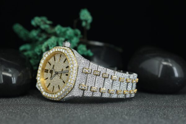 Diamonds Watch Wristwatches Hip Hop Diamond Watch Round Cut All Size Customize - Image 8