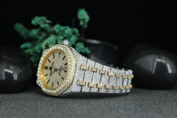 Diamonds Watch Wristwatches Hip Hop Diamond Watch Round Cut All Size Customize - Image 7