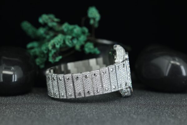Customized Top Luxury VVS Moissanite Diamond Watch Stainless Steel Mechanical Watch For Men’s - Image 3