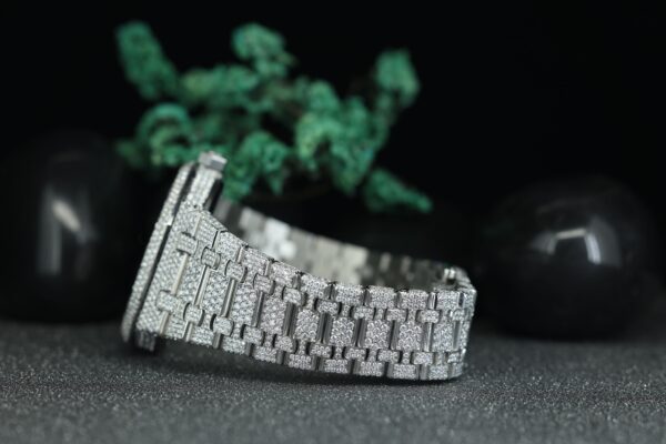 High Quality Hip Hop Customized Iced Out Moissanite Diamonds Watches For Men’s VVS Diamonds Watch - Image 3