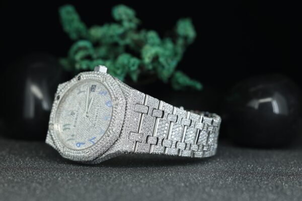 High Quality Hip Hop Customized Iced Out Moissanite Diamonds Watches For Men’s VVS Diamonds Watch - Image 2