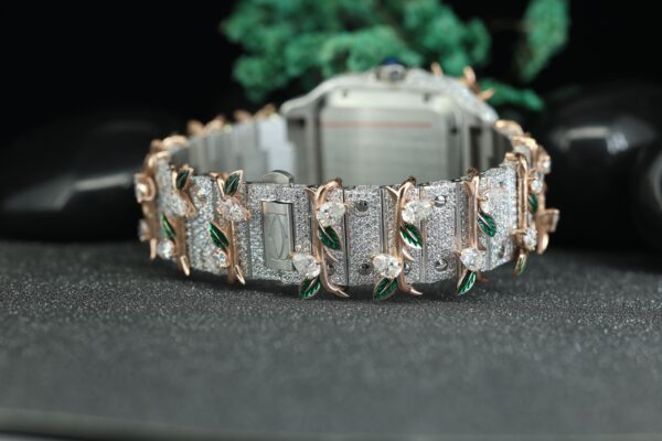 Luxury Square Watch Fully iced Out Moissanite Diamond Watch Bust Down Moissanite Diamond Watch - Image 3