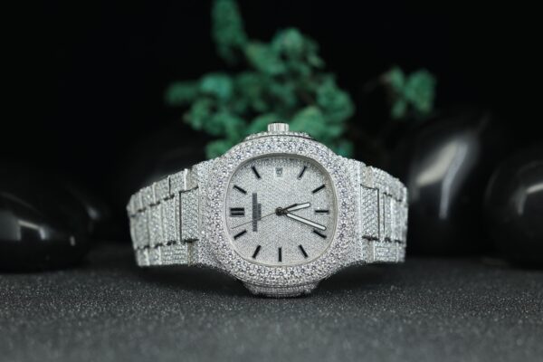 VVS Moissanite Diamond Watch Special Bust Down, Iced Out and 41MM Fully Automatic Watch For Man - Image 5