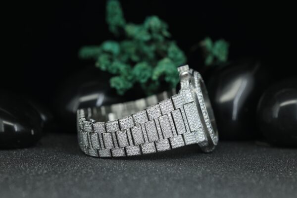 VVS Moissanite Diamond Watch Special Bust Down, Iced Out and 41MM Fully Automatic Watch For Man - Image 4