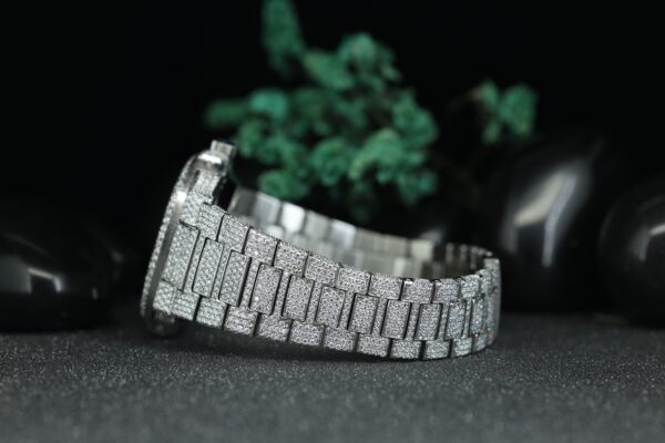 VVS Moissanite Diamond Watch Special Bust Down, Iced Out and 41MM Fully Automatic Watch For Man - Image 6
