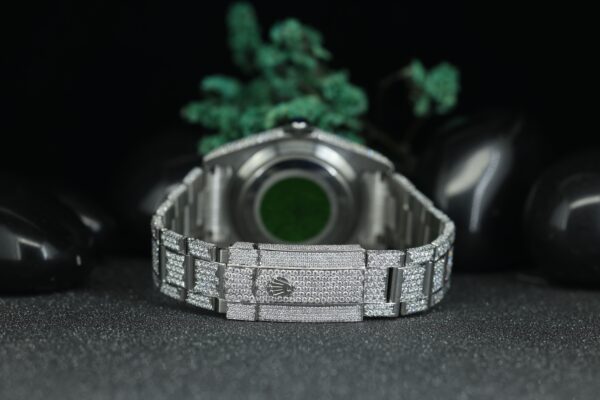 Full White Custom Iced Out MOissanite Diamond Watch, Brilliant Cut VVS1 Moissanite Watch, Luxury Watch Collection - Image 5