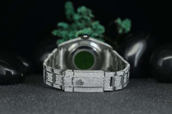 Full White Custom Iced Out MOissanite Diamond Watch, Brilliant Cut VVS1 Moissanite Watch, Luxury Watch Collection - Image 4