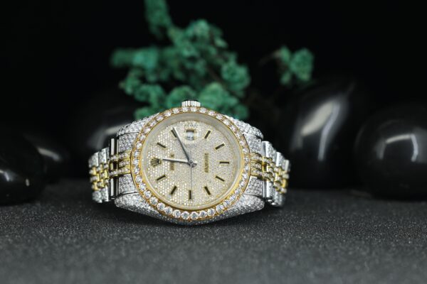 GoldLux Moissanite Diamond Watch Gold VVS - Image 5