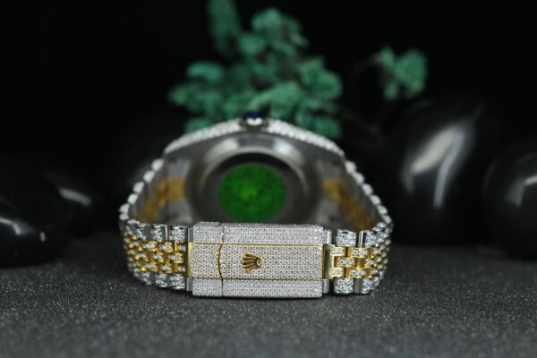 GoldLux Moissanite Diamond Watch Gold VVS - Image 3